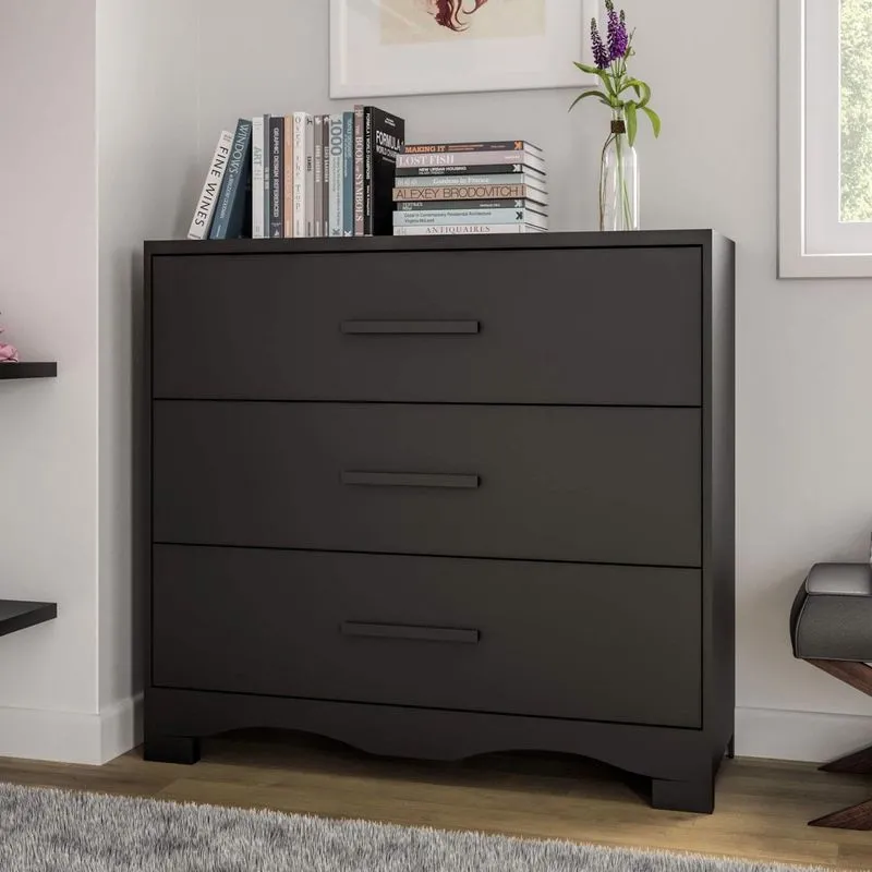 Cômoda 3 Gavetas Turim Espresso Móveis
