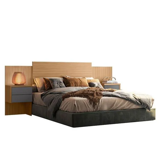 Cabeceira Casal Recife 2155245 Nature Titanium - Albatroz