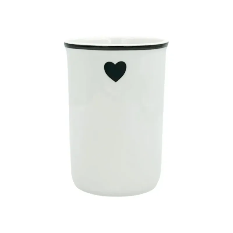 Porta Utens�lios de Porcelana Cora��o - Casa Toco