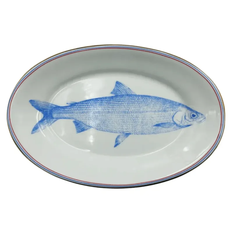 Travessa de Porcelana Peixe - Casa Toco
