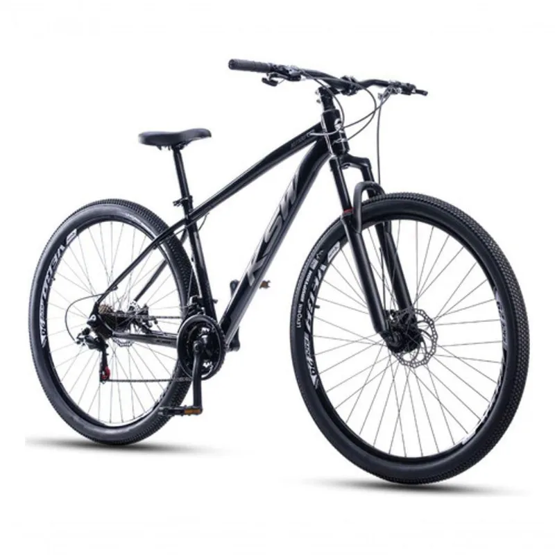 Bicicleta Aro 29 Ksw 24 Vel Alumínio Freio Disco Xlt100 Mtb Preto/prata 15