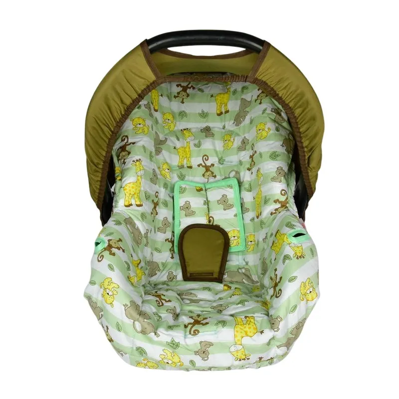 Capa Para Bebe Conforto - Safari Listrado Verde