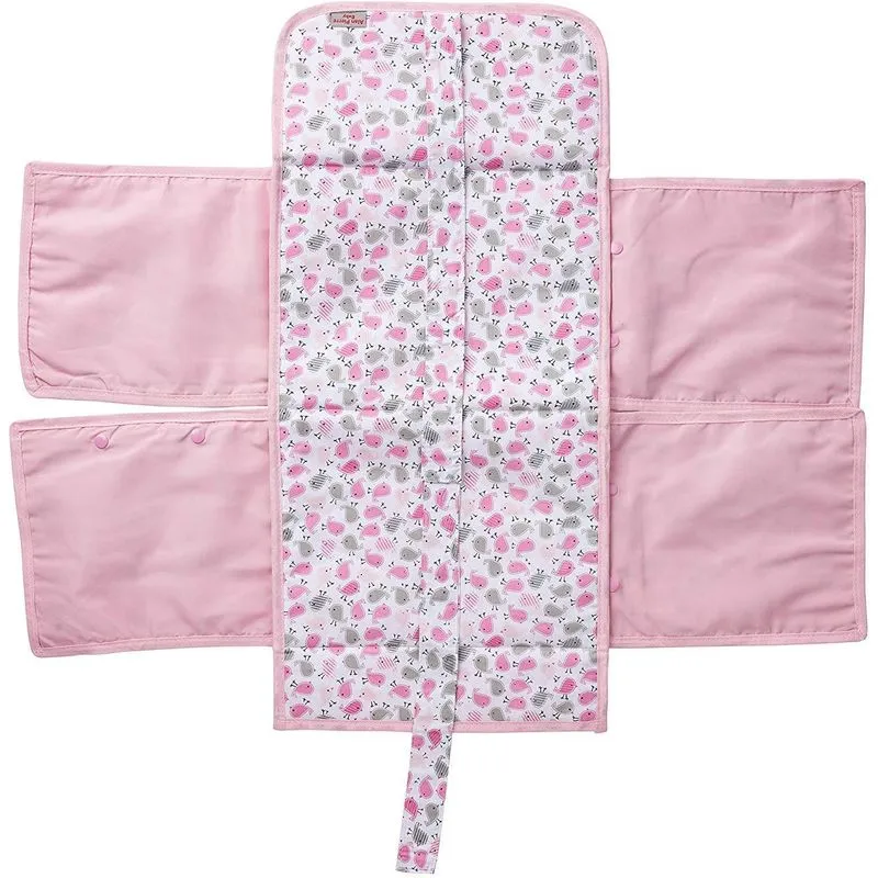 Trocador E Porta Fraldas Pássaro Rosa Trocador E Porta Fraldas Pássaro Rosa