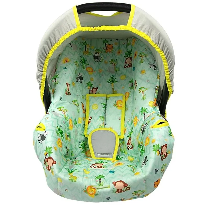 Capa Para Bebe Conforto - Safari Verde Novo