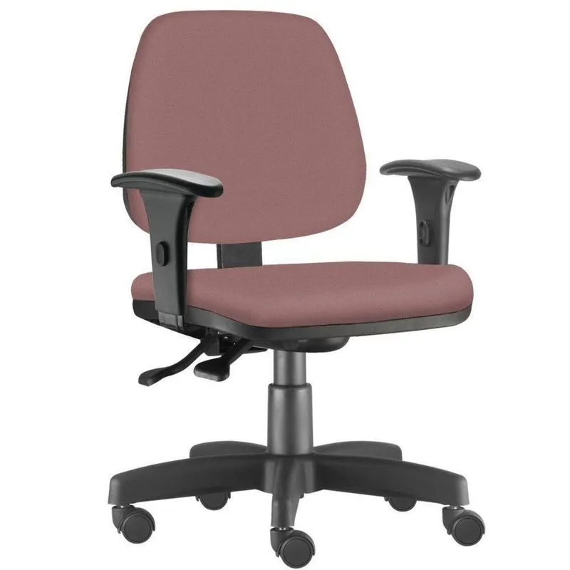 Cadeira Giratória Job Executiva Ergonômica Escritório Rosê