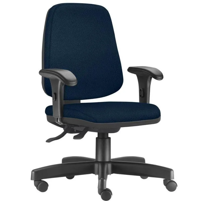 Cadeira Job L02 Diretor Executiva Crepe Azul Marinho