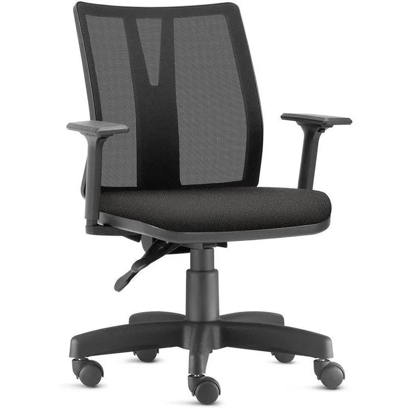 Cadeira Escritório Diretor Executiva Addit F02 Crepe Preto