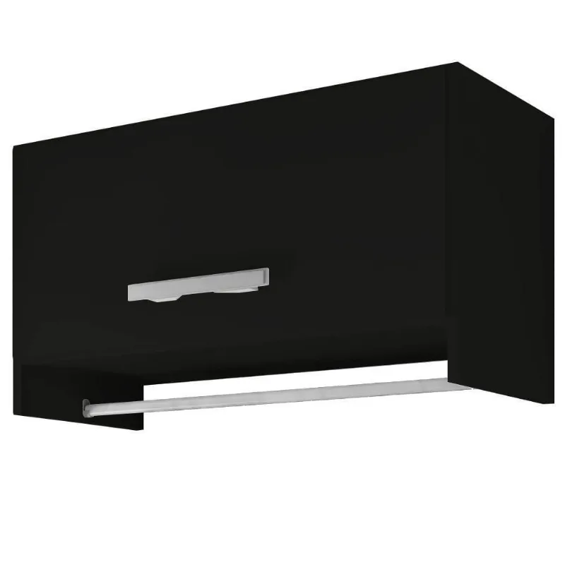 Armário Multiuso Aéreo Cabideiro Grécia L03 Preto