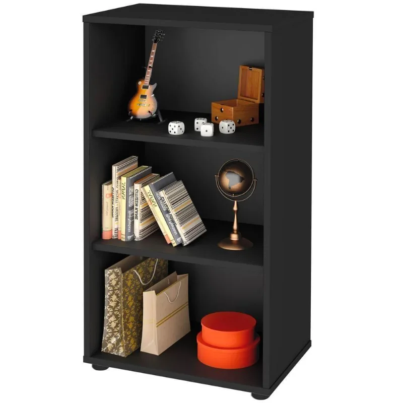 Estante Multiuso Com 2 Prateleiras Clean A2 81X45 Cm Preto - Lyam Decor