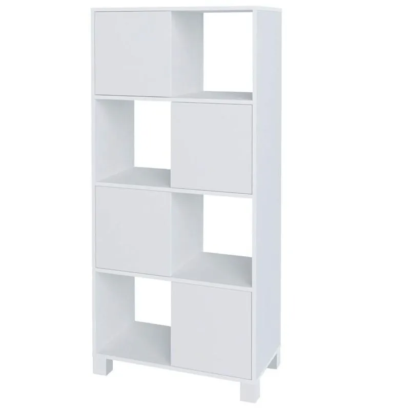 Armário Multiuso 02 Portas Com Nichos Wally Branco A02