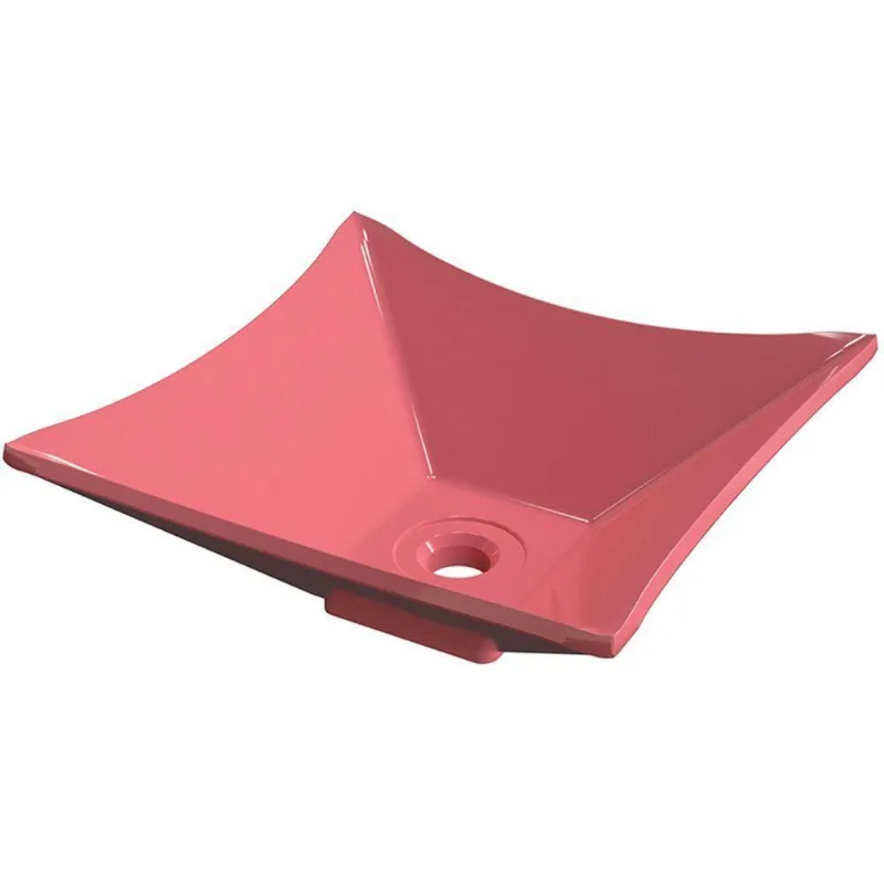 Cuba De Apoio Para Banheiro Quadrada C01 Lux Rosa