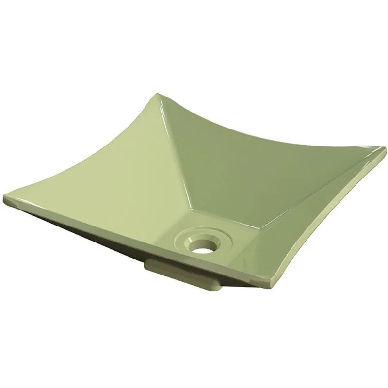 Cuba De Apoio Para Banheiro Quadrada C01 Lux Verde Acqua