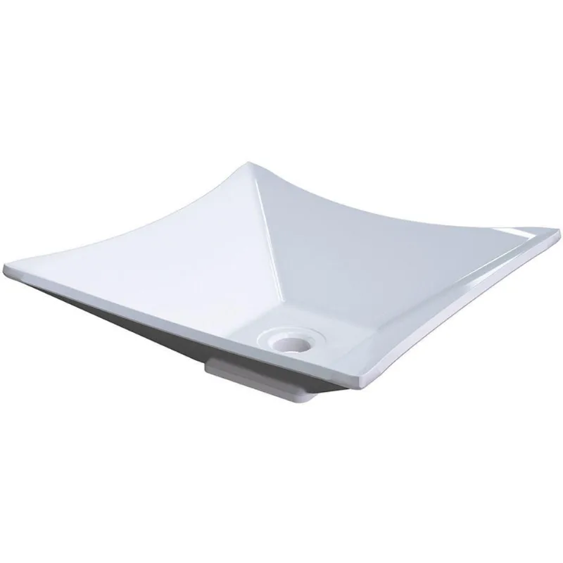 Cuba De Apoio Para Banheiro Quadrada C01 Lux L34 Branco