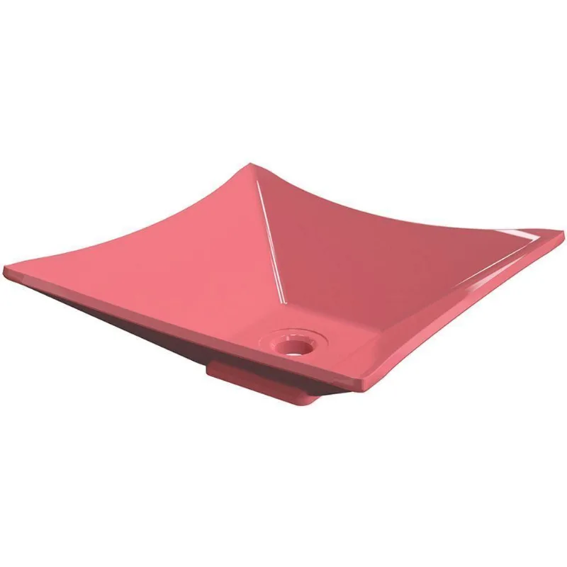 Cuba De Apoio Para Banheiro Quadrada C01 Lux L34 Rosa