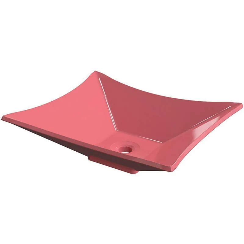 Cuba De Apoio Retangular C01 Para Banheiro Lux L38 Rosa