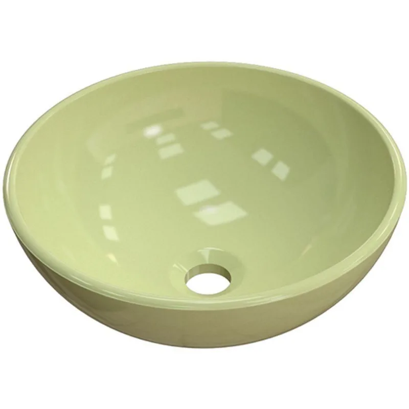 Cuba De Apoio Redonda C01 Para Banheiro R35W Verde Acqua