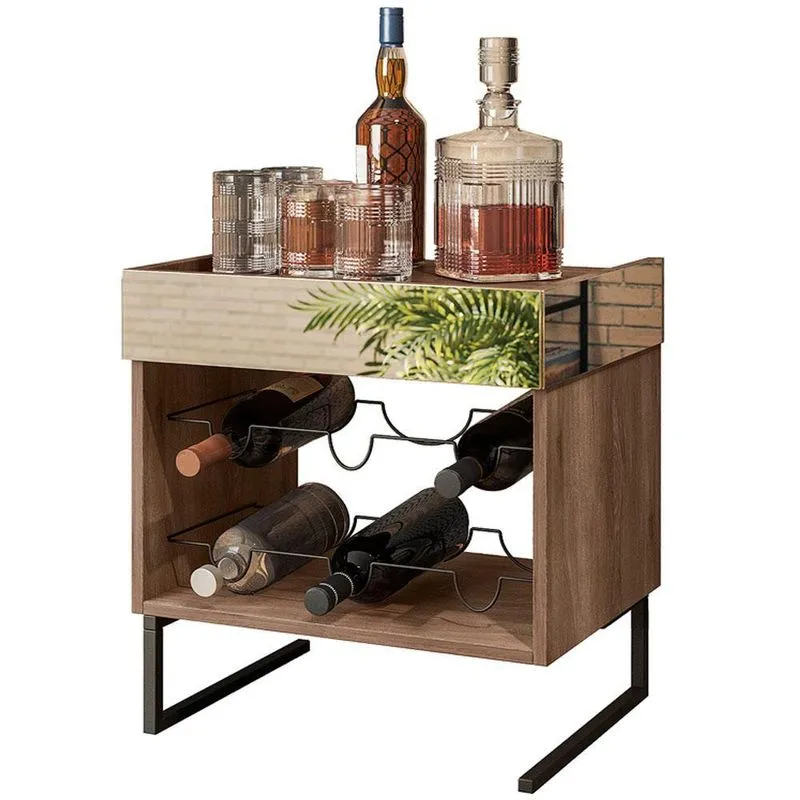 Adega Decorativa Espelhada Industrial D01 Design Demolição - Lyam Decor