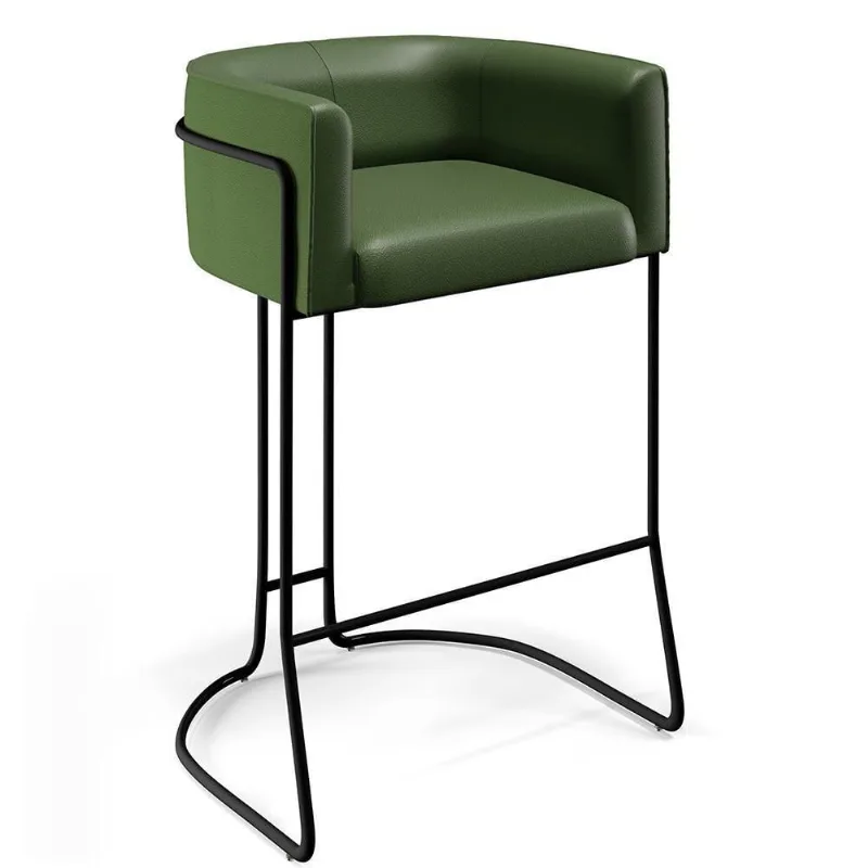 Banqueta Decorativa Betina D02 Verde Musgo B-89 - Lyam Decor