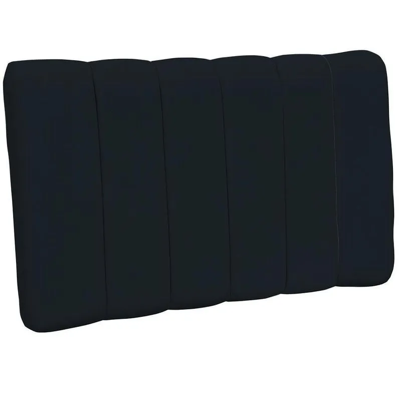 Cabeceira Cama Box Painel Solteiro 100 Cm Dubai W01 Preto