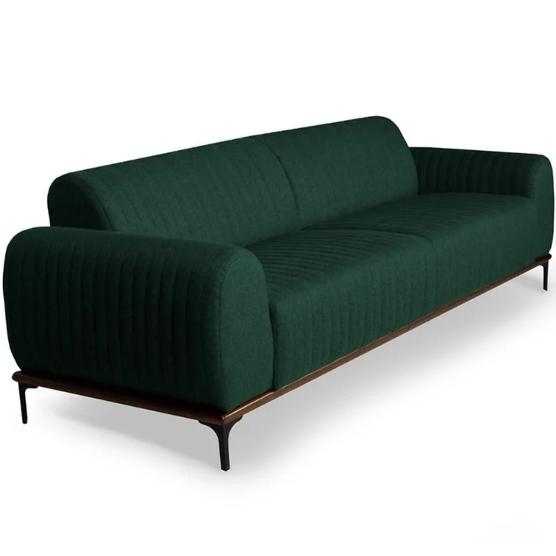 Sofá 3 Lugares Molino 230 Cm Verde Musgo C-117