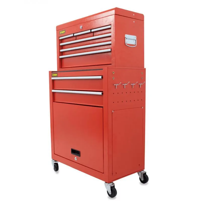 Carrinho Para Ferramentas Com 8 Gavetas Js-327 - Strom