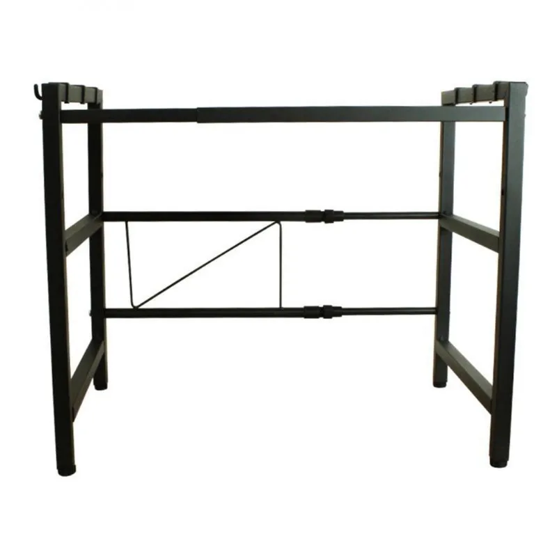 Rack Para Microondas Com 1 Prateleira, Cor Preta - Hl-001