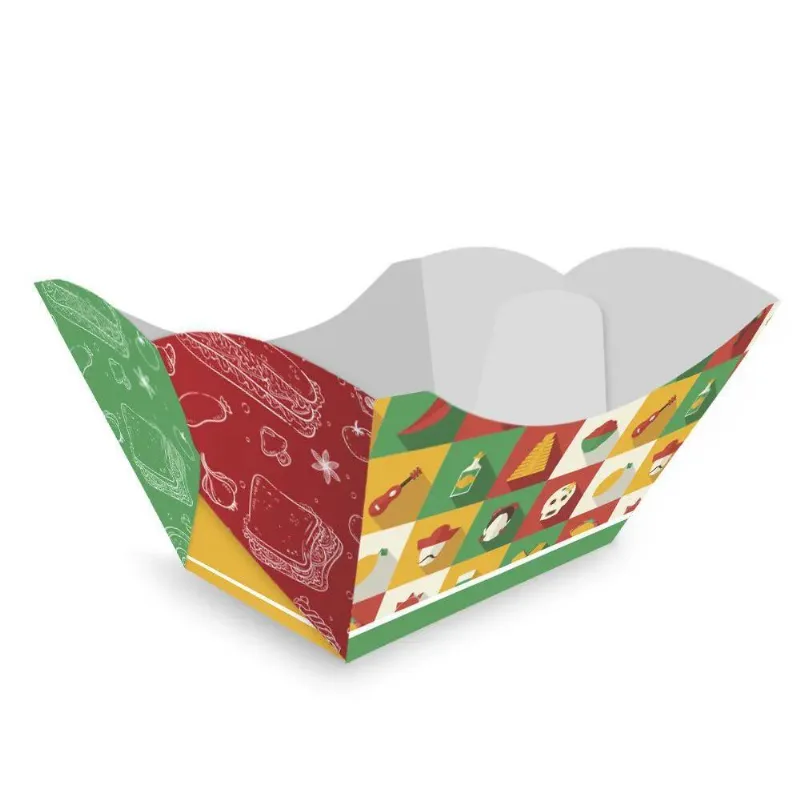 Embalagem Bandeja Multiuso E Nachos P Verde E Vermelho 500un