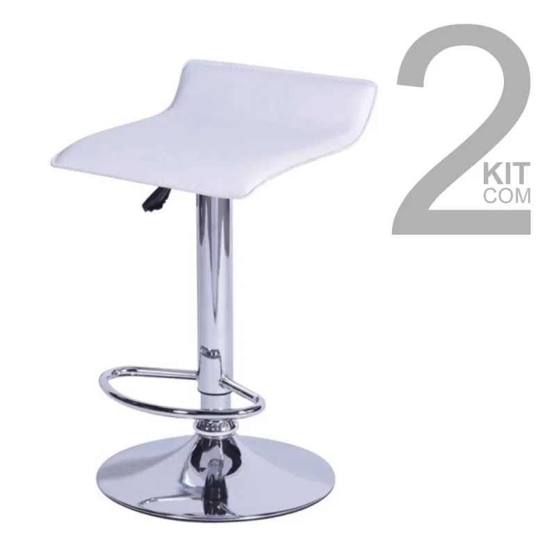 Conjunto de Banquetas Wave 2 peças Branca