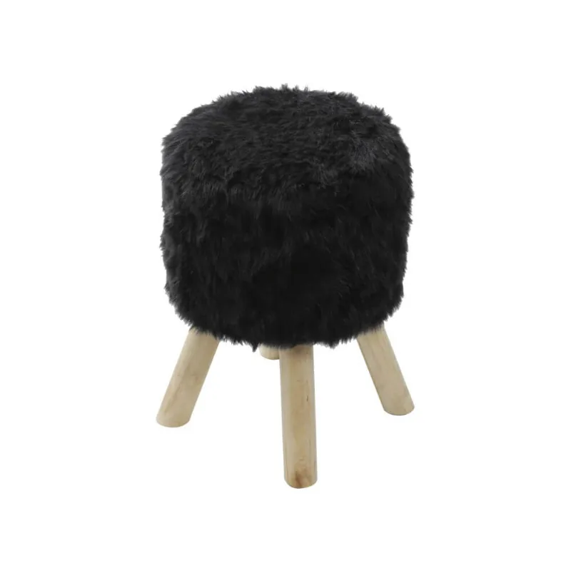 Puff Kitty Pelo Curto Preto
