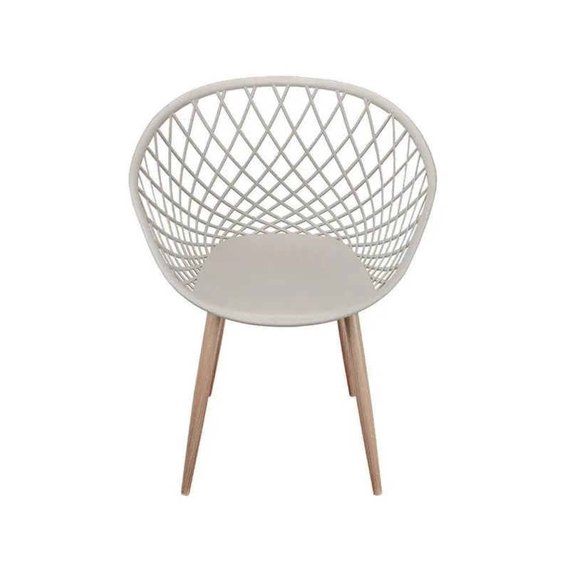 Cadeira Em Pp Or-1127 Base Metal Tom De Madeira Or Design Fendi