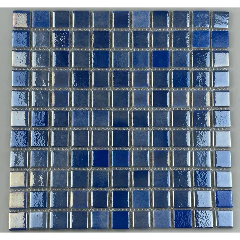 Pastilha de Vidro Ecoiris Navaggio Beach 30x30cm Royal Grés Pastilha Ecoiris Navaggio Beach 2,5x2,5cm Peça 30x30cm Bold Royal Grés