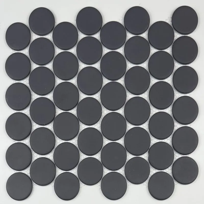 Pastilha Ecologic Round Preto Matt Diam 4,3Cm Pc 27X32 Van Gogh