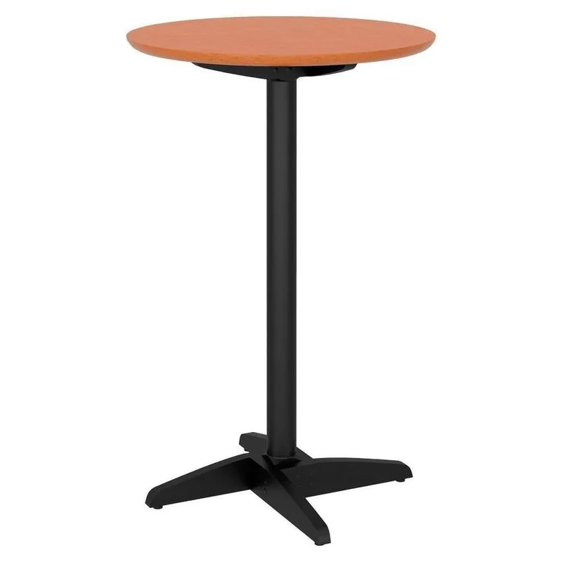 Mesa Alta Bistro Redonda 106 Cm 390ebn Marjori - Ebano Natural