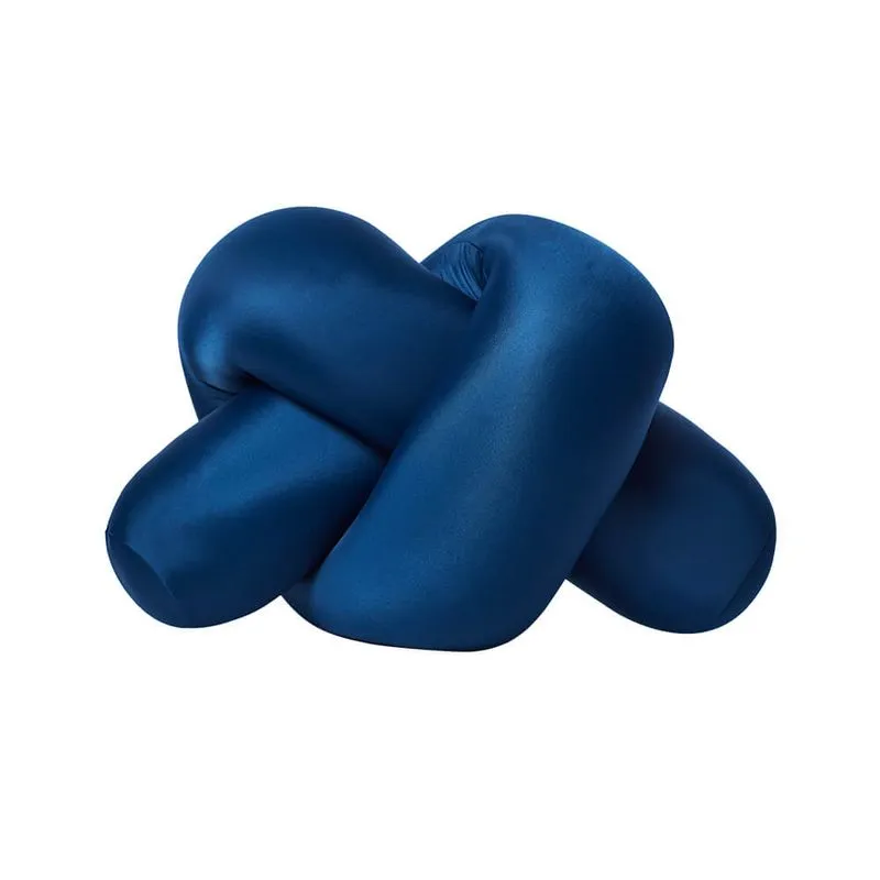 Travesseiro De Corpo Rolo Nó Azul Glow