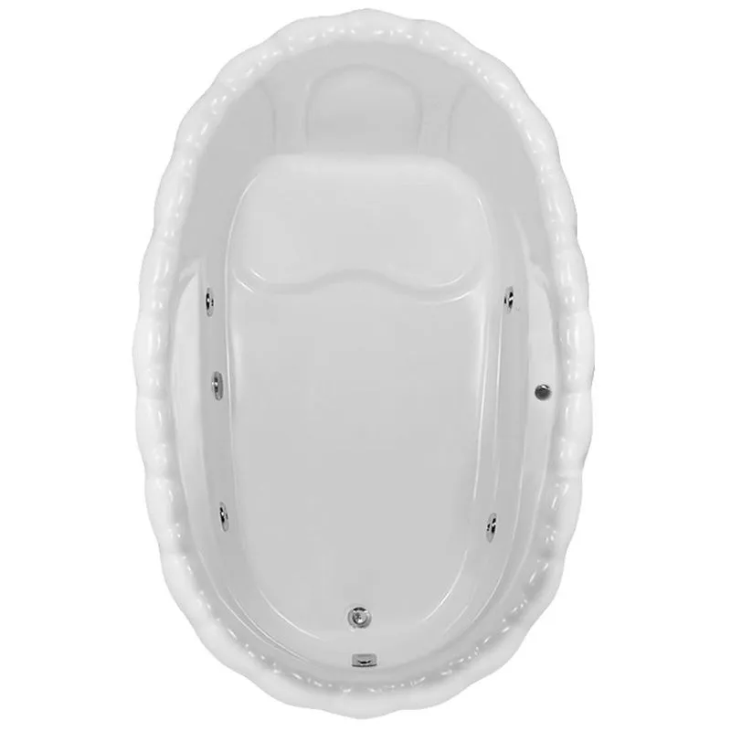 Banheira de Hidromassagem Lotus Individual 1,80x1,20x0,50 Gel Coat-Padrão