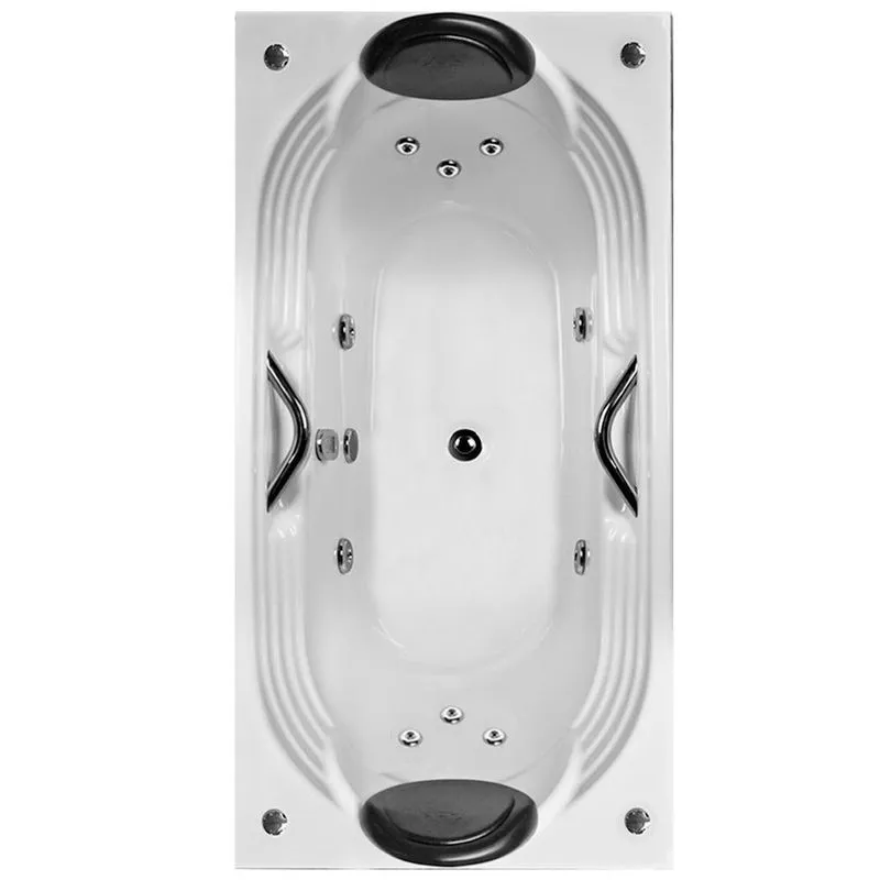 Banheira de Hidromassagem Hierro Sigma Individual 1,70x0,80x0,43 Acrilico-Completa