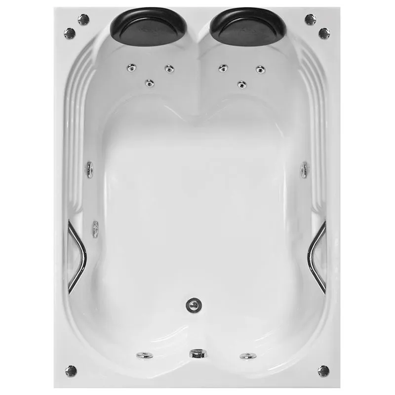 Banheira de Hidromassagem Hierro Dupla 1,50x1,20x0,40 Acrilico-Completa