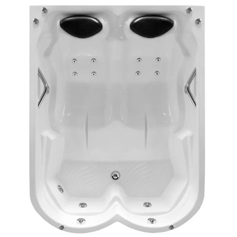 Banheira de Hidromassagem Zurique Dupla 1,80x1,40x0,53 Gel Coat Completa