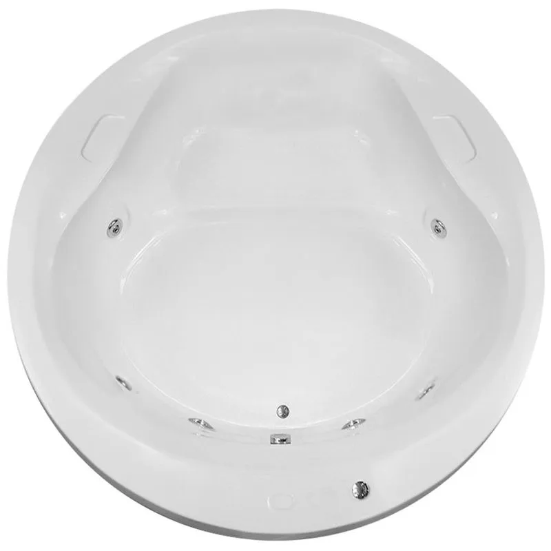 Banheira de Hidromassagem Taurus Dupla 1,80x1,80x0,47 Gel Coat-Padrão