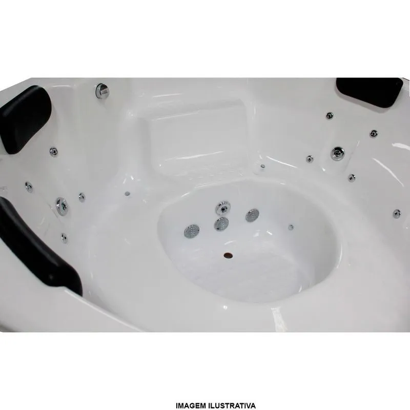 Spa Lineaplas Madri 2,00x2,00x0,76 Gel Coat Com Hidro-Completa