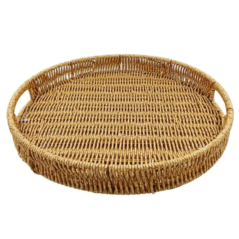 Bandeja Redonda Decorativa 34cm em PVC FWB