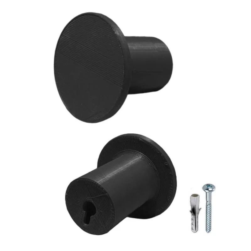 Pino Suporte Pendurador Espelho Adnet Parede Decoração Preto