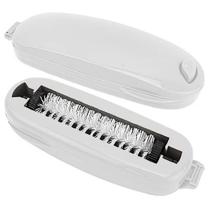 Escova Papa Migalha Com Reservatório 19cm De Plástico Branco