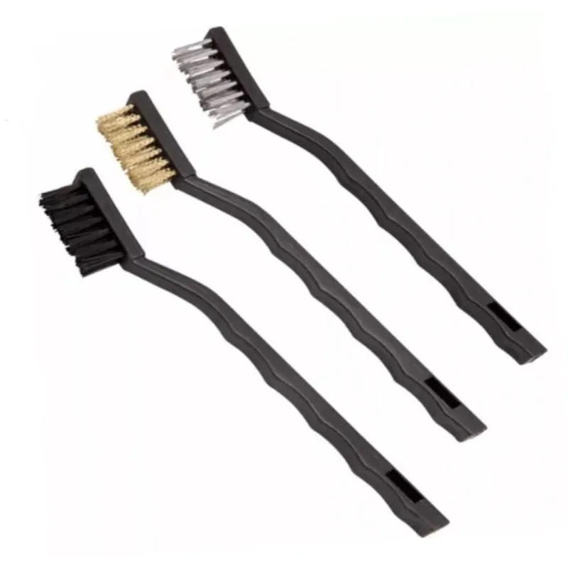 Escovas de Aço para Limpeza 3 Peças Pequena Multiuso 17cm