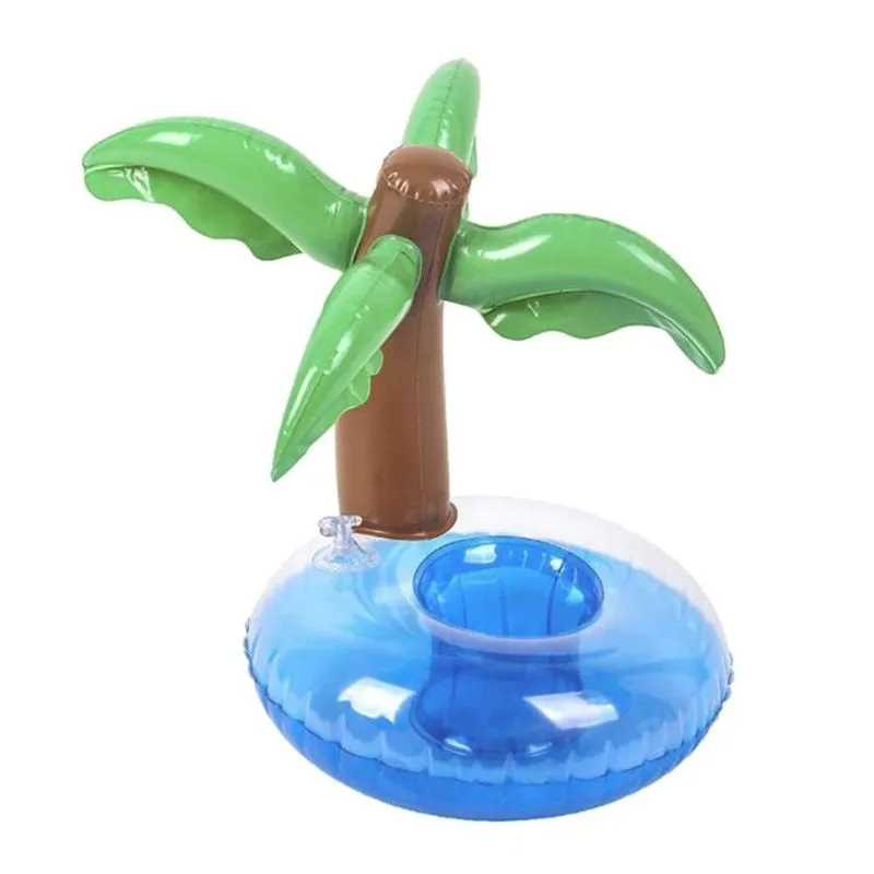 Bóia Porta-copos Coqueiro Para Piscina 18cm - Plástico