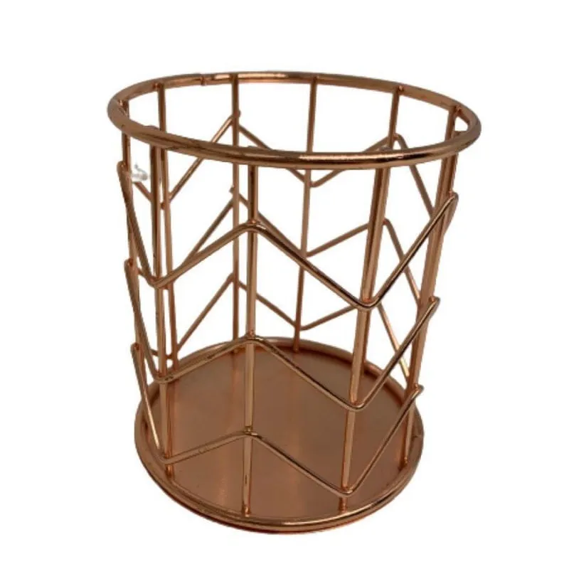 Porta Objetos De Metal Rose Gold