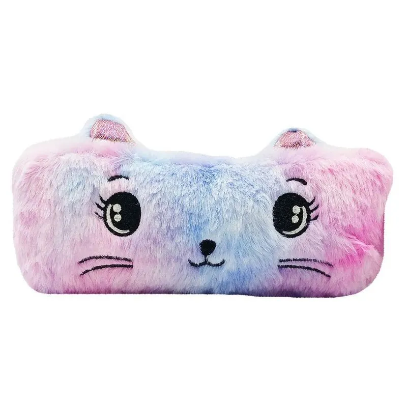 Estojo Pelucia Kawai Fofo Escolar Ursinho