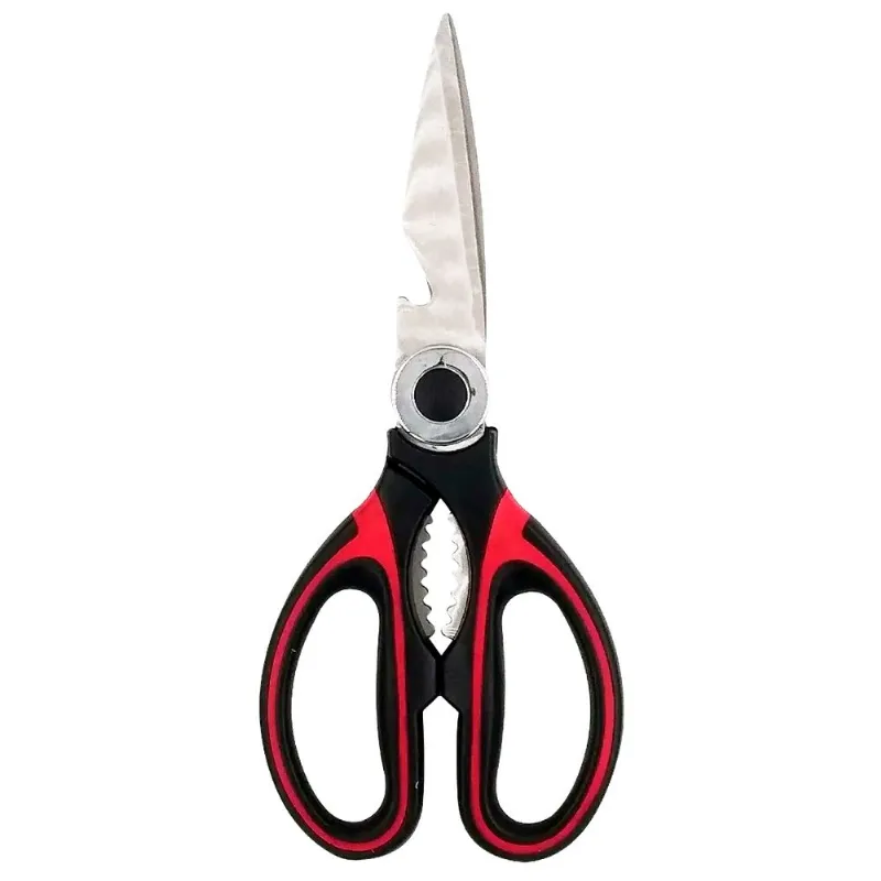 Tesoura Culinária Multiuso 20cm em Inox FWB-Vermelho