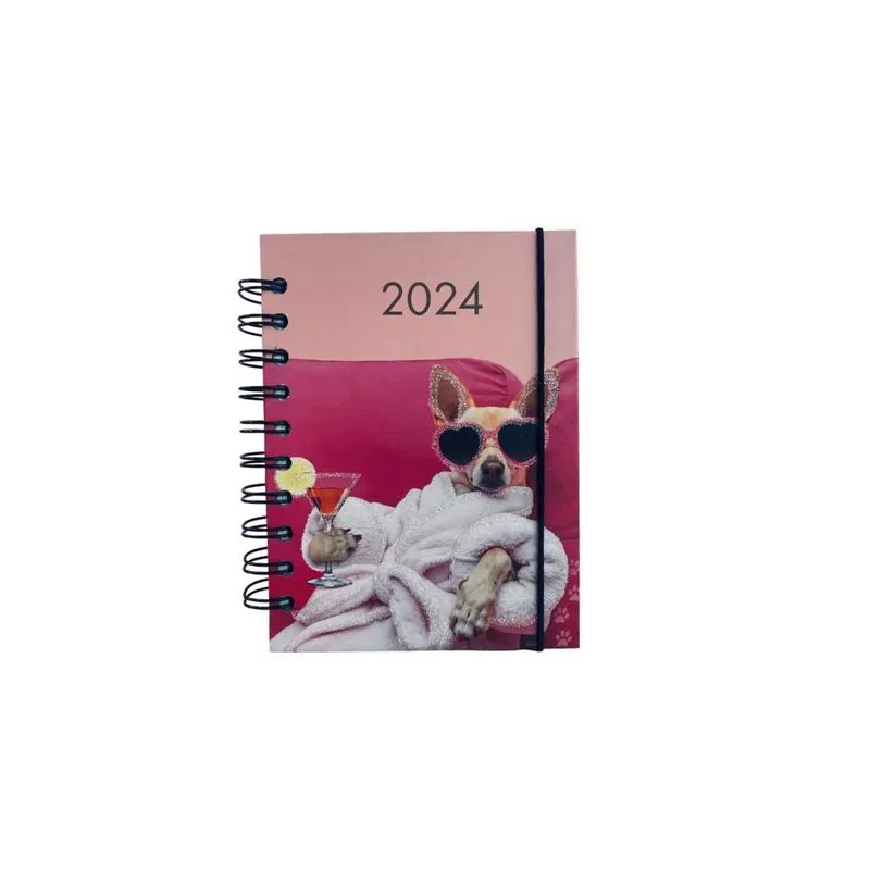 Agenda 2024 Cachorrinhos Espiral Pequena 11.2x15 Fwb