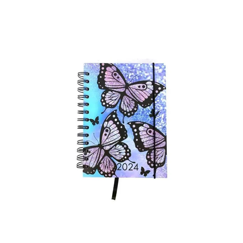 Agenda 2024 Borboletas Pequena 11,2x15 Capa Dura Fwb